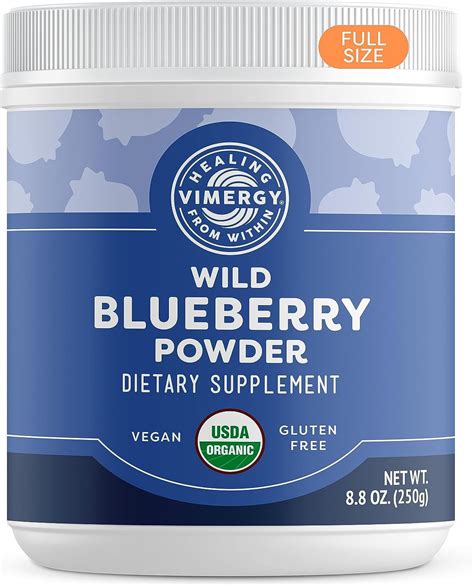 8 8 Ounce Pack Of 1 Vimergy USDA Organic Wild Blueberry Supplement