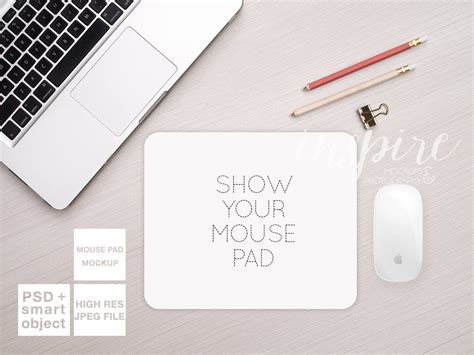 X Mousepad Mockup Psd Smart Object Etsy