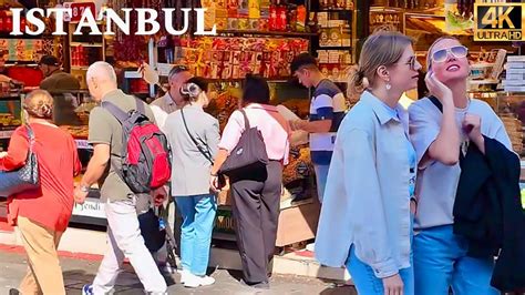 Istanbul Turkey City Center Grand Bazaar Eminonu Sirkeci K Walking