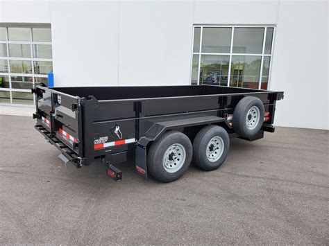 2022 Midsota 14 Dump Trailer Black 6x14 Dump Heavy 100573