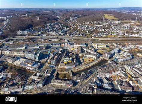 Luftaufnahme Siegen Hauptbahnhof Mit Zob Busbahnhof Und Rundhaus An