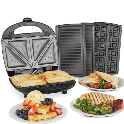 Vonshef In Sandwich Toaster Waffle Maker Grill Toastie Maker