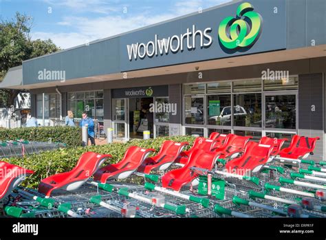 Australian Woolworths Supermarket Store In Avalon On Sydneys Northern