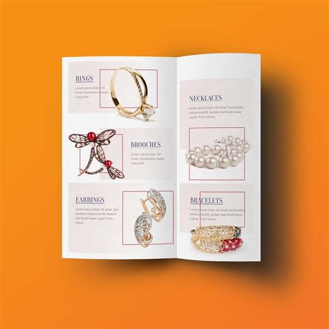 Jewelry Brochure Design Templates Free Download Simple Brochure Example