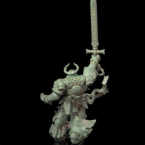 Obj File Black Templar Champion 🦸・3d Printer Design To Download・cults