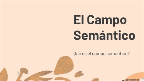 El Campo Semántico by Yaylin Torres on Prezi