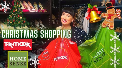 CHRISTMAS SHOPPING AT HOMESENSE TK MAXX 38 ITEMS HUGE HAUL VLOGMAS