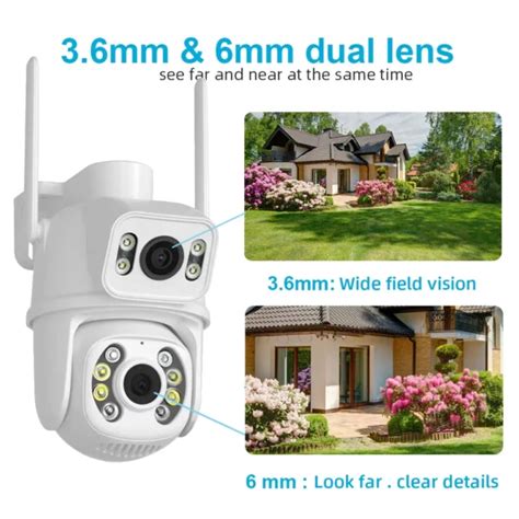 BELIA 8MP 4K PTZ Wifi Camera Dual Lens With Dual Screen Human Detect