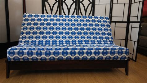 Captain Blue Cotton Print Futon Cover by Prestige