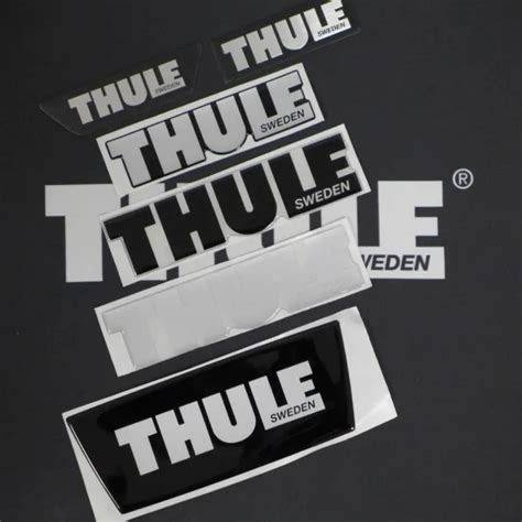 THULE 3D LOGO Sticker Decal Logo Black or Silver Free Selection £11.14 - PicClick UK