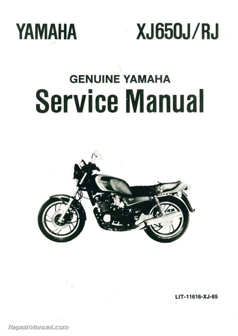 1982 Yamaha XJ650R Seca Motorcycle Service Manual