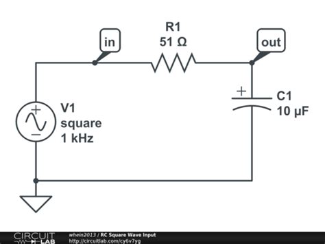 RC Square Wave Input CircuitLab