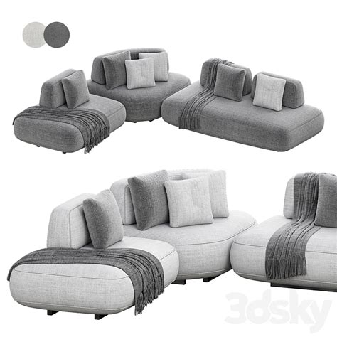 Curve Modular Sofa By Art Nova Sofa 3d Model