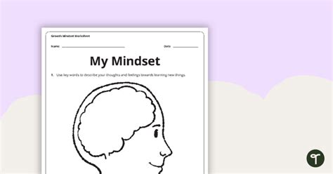 Growth Mindset Worksheets | Teach Starter