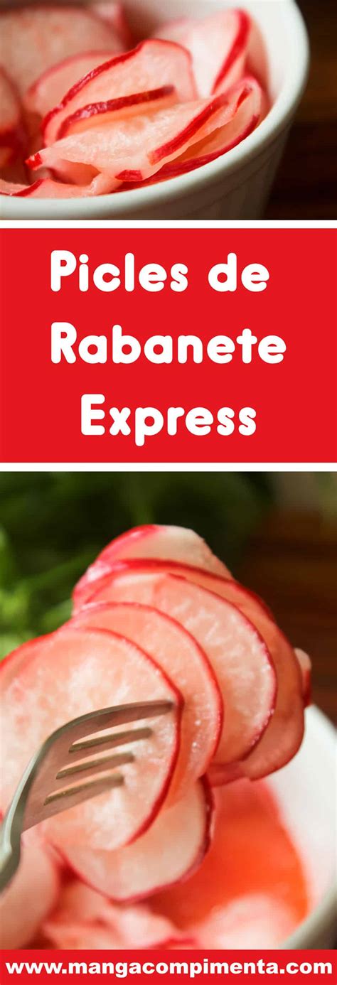 Picles De Rabanetes Express Manga Pimenta