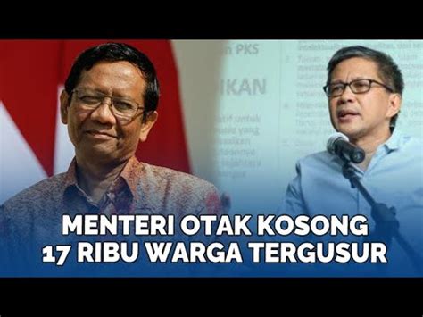 Rocky Gerung Sebut Mahfud Md Otak Kosong Jokowi Bilang Kerusuhan