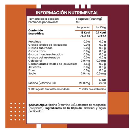 Suplemento Flow Pack De Niacina Con Capsulas De Mg Bodega