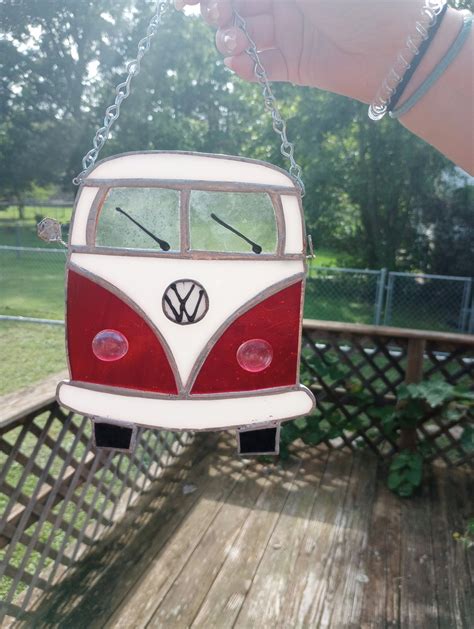 Stained Glass Vw Bus Etsy