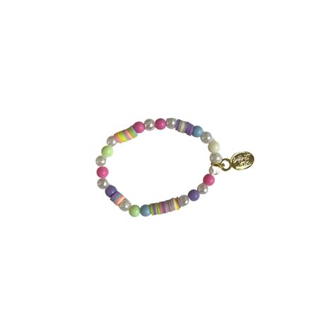 Lil Bit Pastel Pearls Snaffle Bit Bracelet Company