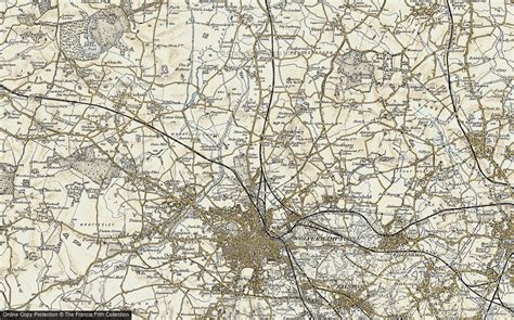 Historic Ordnance Survey Map Of Oxley 1902 Francis Frith