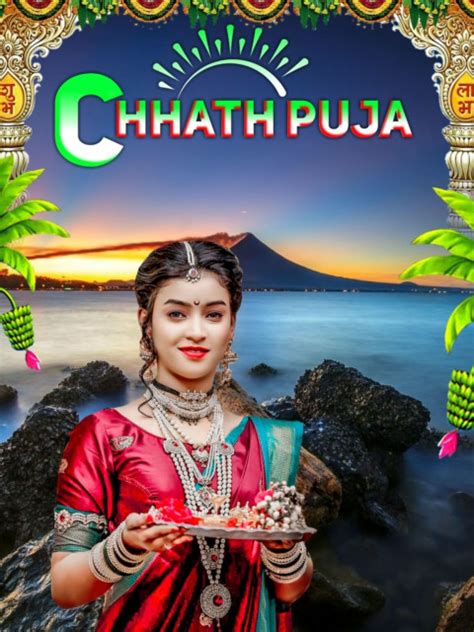 🔥photoshop Happy Chhath Puja Background Girl Hd Download Pngbackground