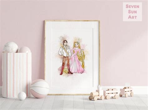 Rapunzel Poster, Tangled Poster, Rapunzel Nursery Prints, Rapunzel ...