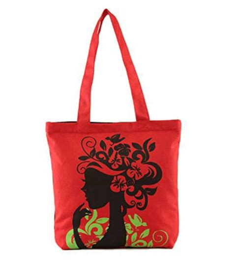 Buy Vivinkaa Red Canvas Tote Bag For Women Online at Best Prices in India - JioMart.