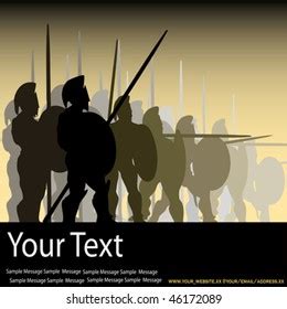 Hoplite Phalanx Stock Vector (Royalty Free) 46172089