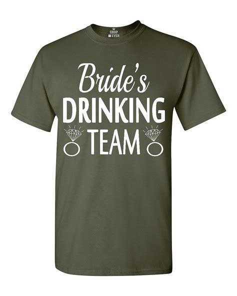 Bride S Drinking Team T Shirt Bachelor Party Funny Wedding Shirts Ebay