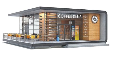 3d Rendering Cup Of Coffee With Spoon On Wood Backgroun Stock