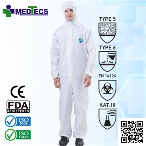 Buy Wholesale Taiwan Hazmat Suits Full Face Ppe Disposable Coverall