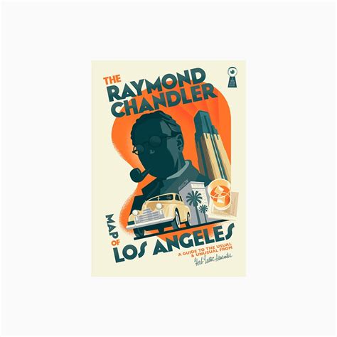 La By Raymond Chandler Travel Map Herb Lester At Titlee Paris