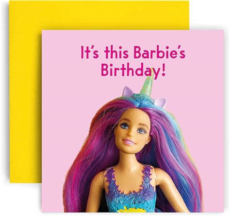 Huxters Birthday Cards For Women Card For Her Fabulous Barbie Special