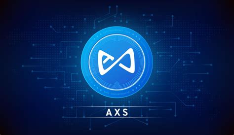 Axie Infinity Coin Cryptocurrency Token Symbol Coin Icon On Dark