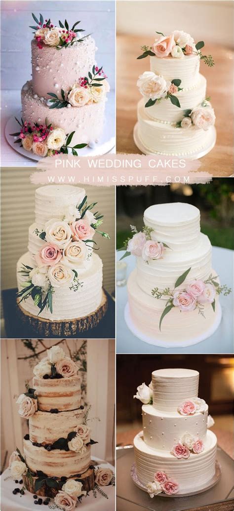 Top Simple Pink Wedding Cakes For Spring Summer Weddings