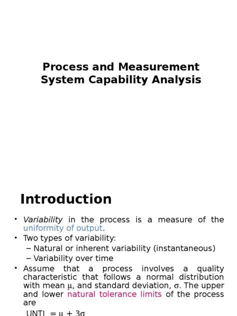 Understanding Process Capability Analysis A Comprehensive Guide To