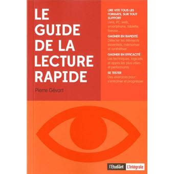 Le Guide De La Lecture Rapide Broch Pierre G Vart Achat Livre Fnac