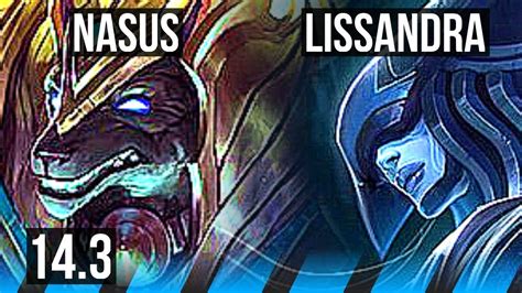 Nasus Vs Lissandra Mid Games Dominating Br Master