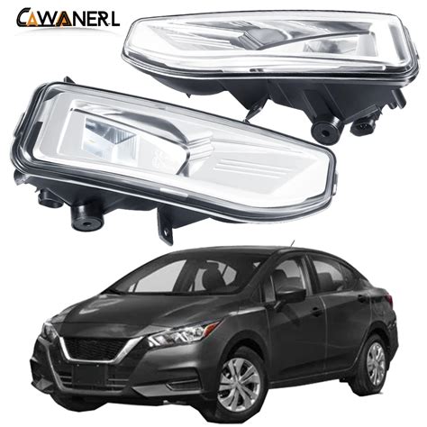 2 X Lente Led Conjunto De Luz Nevoeiro Para Nissan Versa Sedan 2020