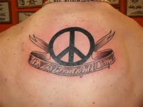 Cool Peace Sign Tattoos