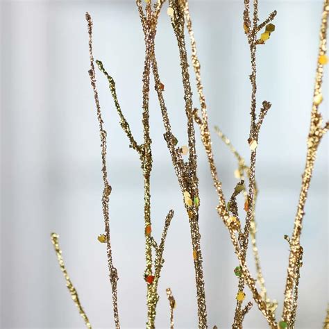 Gold Glittered Artificial Twig Sprays Christmas Holiday Florals Florals Craft Supplies