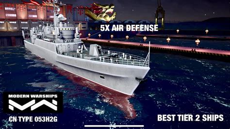 MODERN WARSHIPS CN TYPE 053H2G JIANGWEI 5X AIR DEFENCE BEST TIER 2