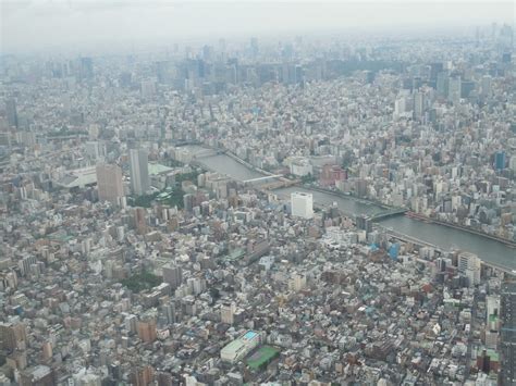 Tokyo Skytree observation deck, a height of 450m. | Tokyo skytree, City photo, City