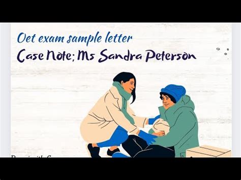 Oet Sample Letter With Question Casenote Ms Sandra Peterson YouTube