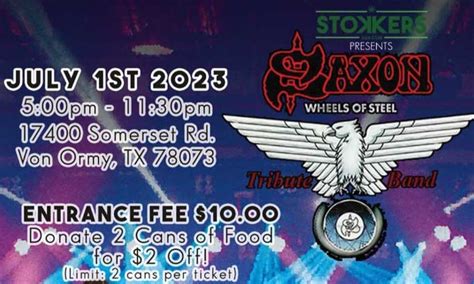 Saxon Wheels of Steel Tribute Band Event - La Prensa Texas