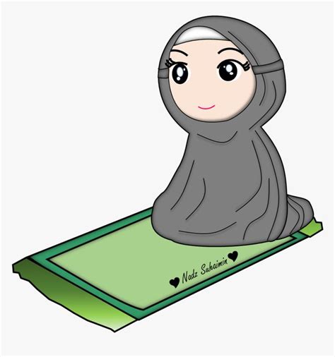 Anak Gambar Sedang Sholat Kartun, HD Png Download is free transparent ...