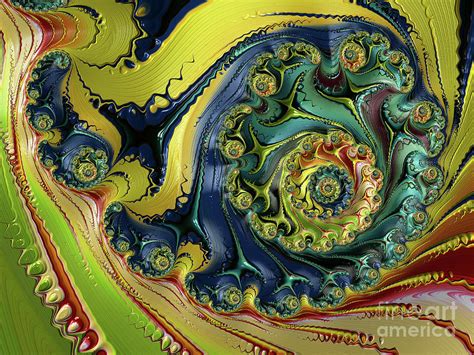 Fancy Color Swirl Digital Art By Elisabeth Lucas Fine Art America