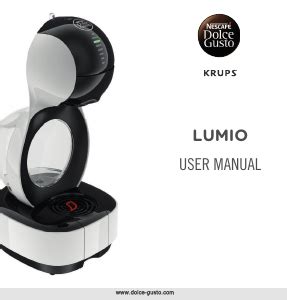 Manual Krups Kp Nescafe Dolce Gusto Lumio Espresso Machine