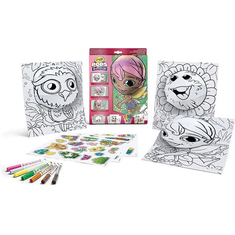 Set Attivit Pops Personaggi Incantati Da Colorare E Costruire Crayola