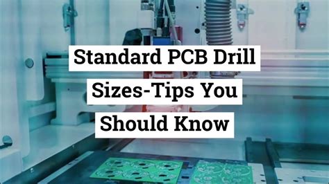 Standard Pcb Drill Sizes Tips You Should Know Youtube